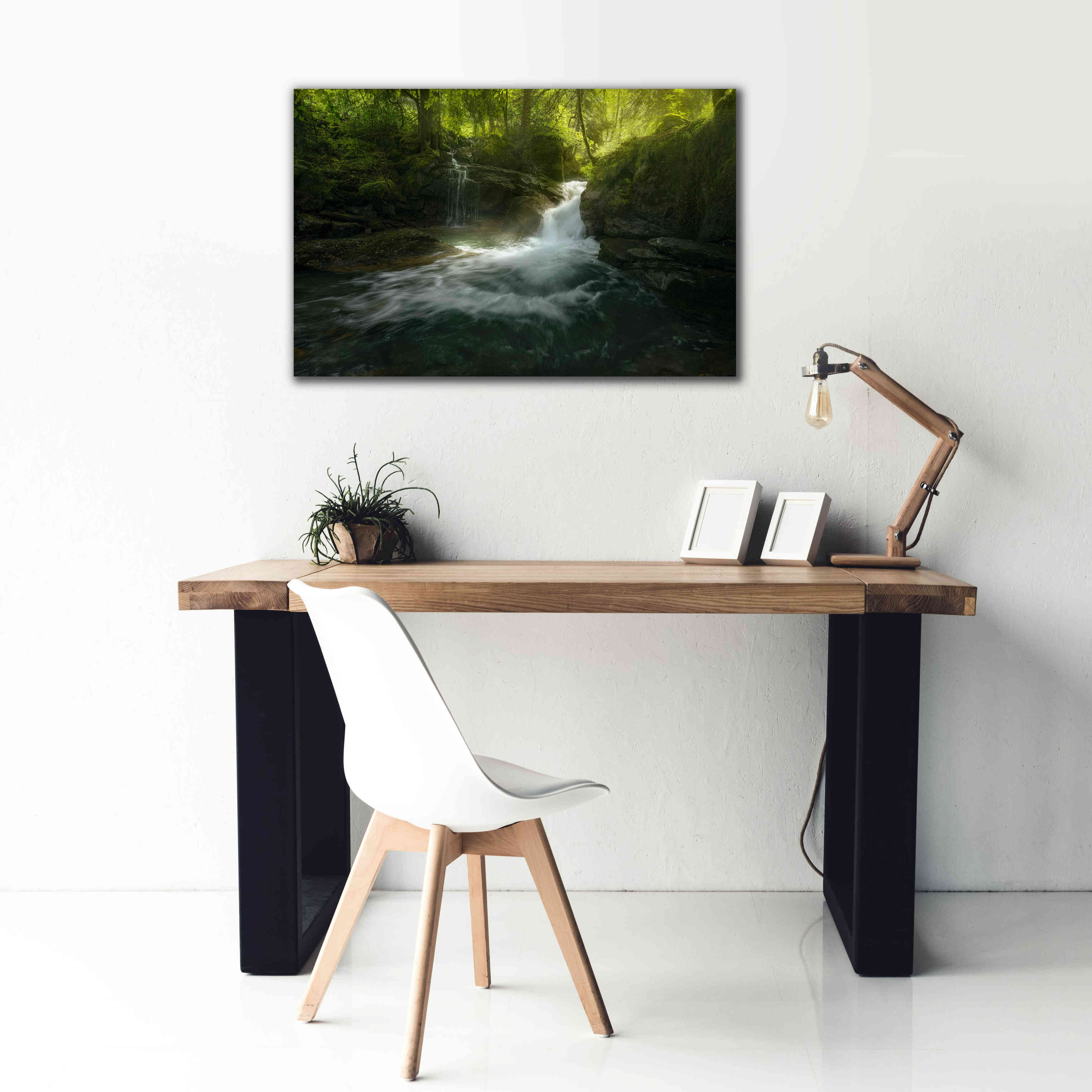 'Stream of Life' by Enrico Fossati, Giclee Canvas Wall Art,40x26