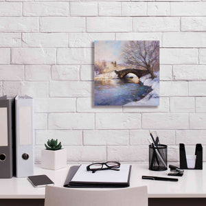 'Central Park Bridge' by Esther Engelman, Giclee Canvas Wall Art,12x12