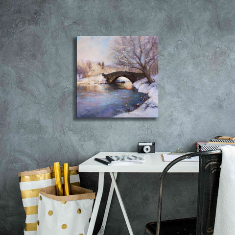 Image of 'Central Park Bridge' by Esther Engelman, Giclee Canvas Wall Art,18x18