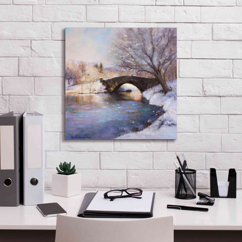 Image of 'Central Park Bridge' by Esther Engelman, Giclee Canvas Wall Art,18x18