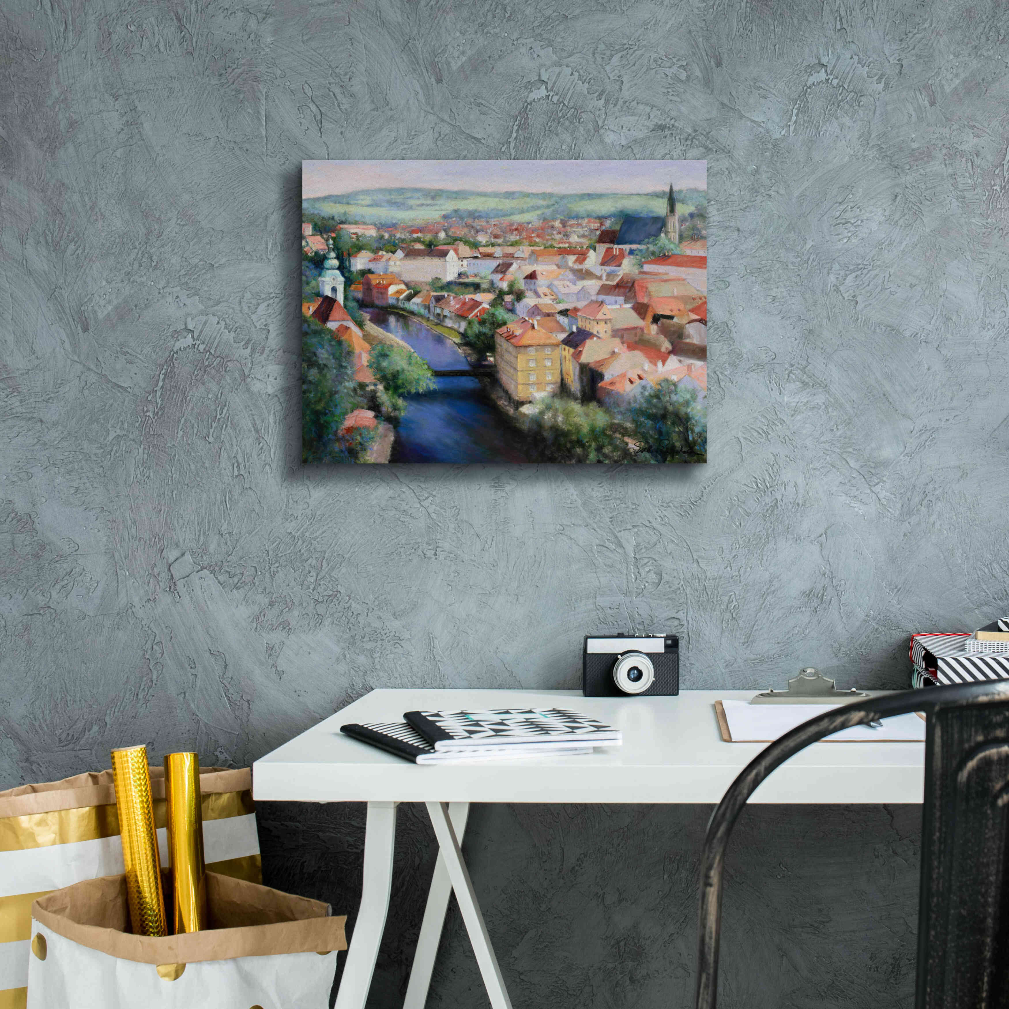 'Mosaic' by Esther Engelman, Giclee Canvas Wall Art,16x12