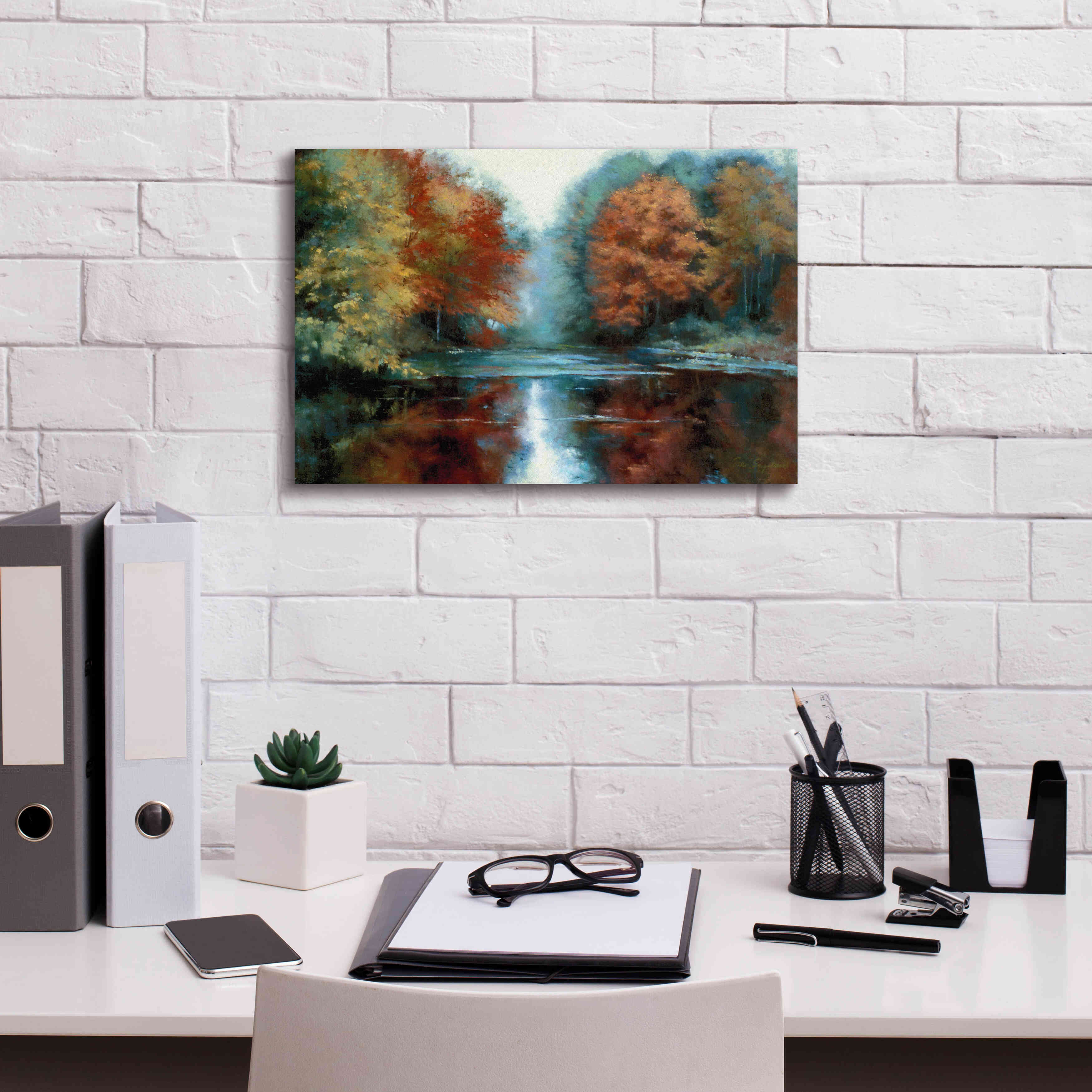 'Saco River' by Esther Engelman, Giclee Canvas Wall Art,18x12