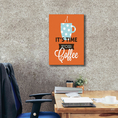 Image of 'Coffee Time (Orange)' by Genesis Duncan, Giclee Canvas Wall Art,18x26