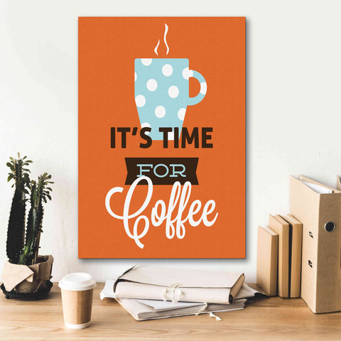 Image of 'Coffee Time (Orange)' by Genesis Duncan, Giclee Canvas Wall Art,18x26