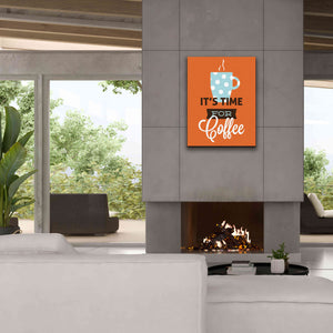 'Coffee Time (Orange)' by Genesis Duncan, Giclee Canvas Wall Art,26x34