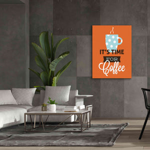 'Coffee Time (Orange)' by Genesis Duncan, Giclee Canvas Wall Art,40x54