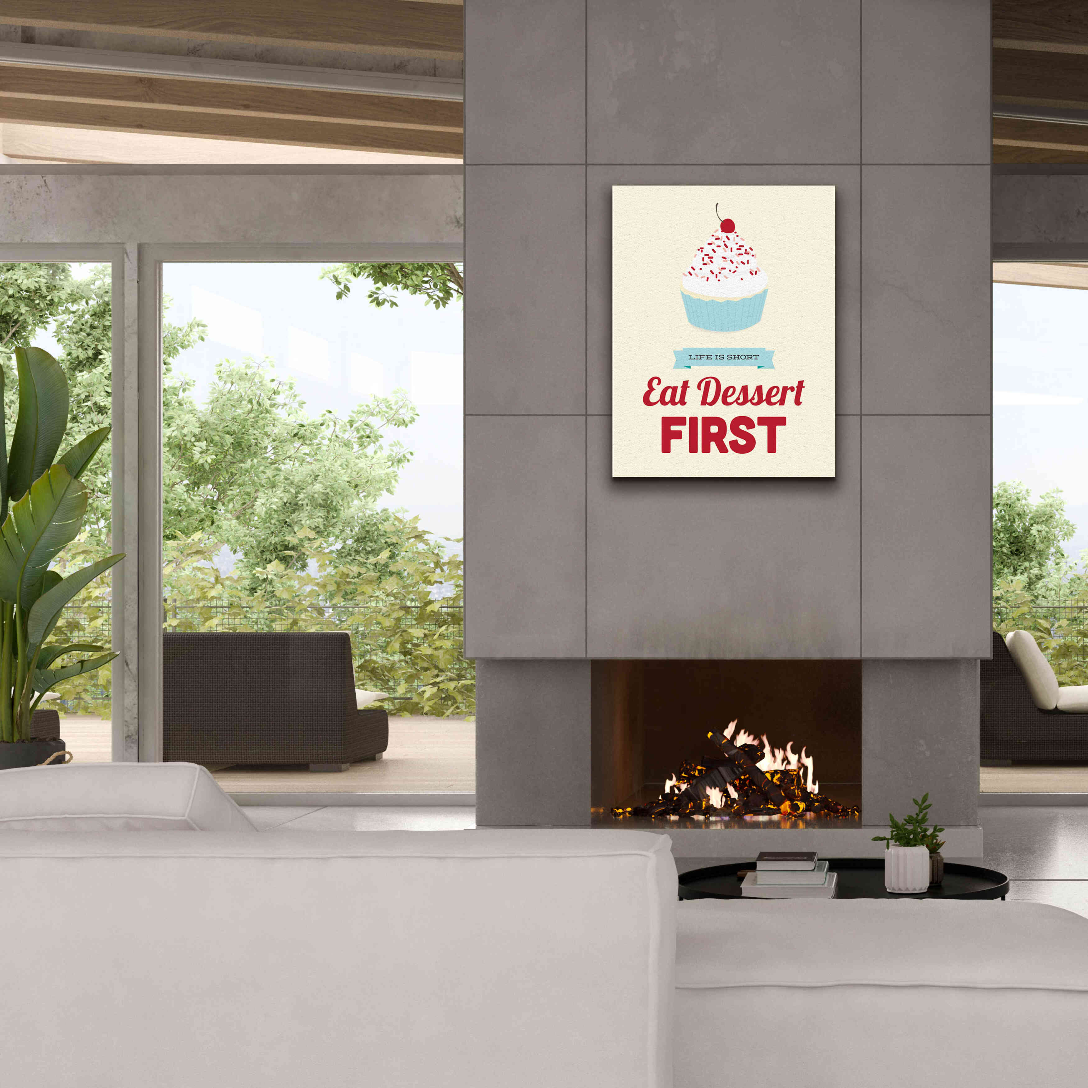 'Eat Dessert First' by Genesis Duncan, Giclee Canvas Wall Art,26x34