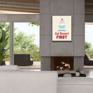 'Eat Dessert First' by Genesis Duncan, Giclee Canvas Wall Art,26x34