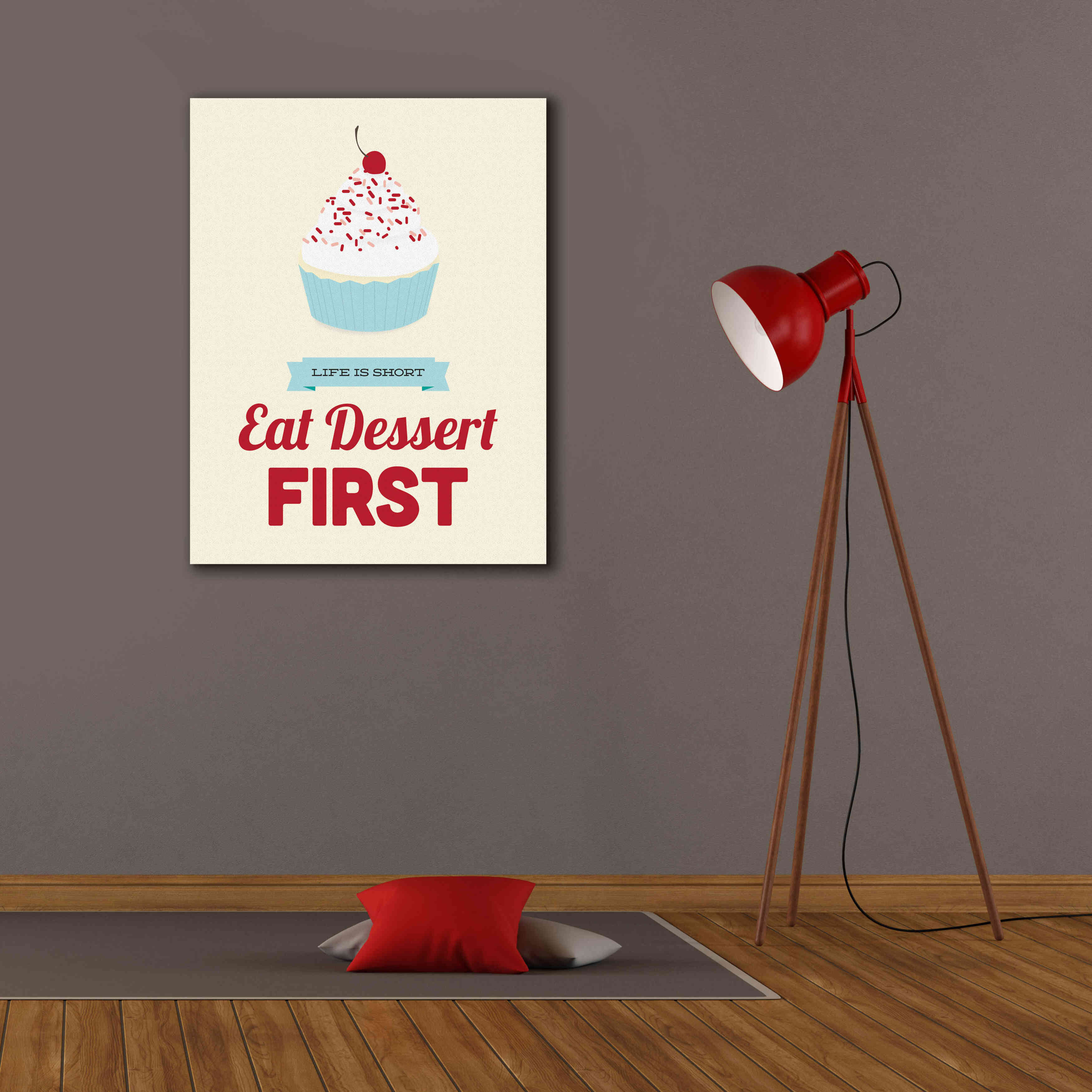'Eat Dessert First' by Genesis Duncan, Giclee Canvas Wall Art,26x34