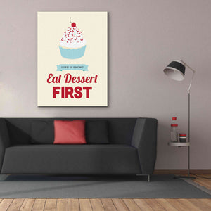 'Eat Dessert First' by Genesis Duncan, Giclee Canvas Wall Art,40x54