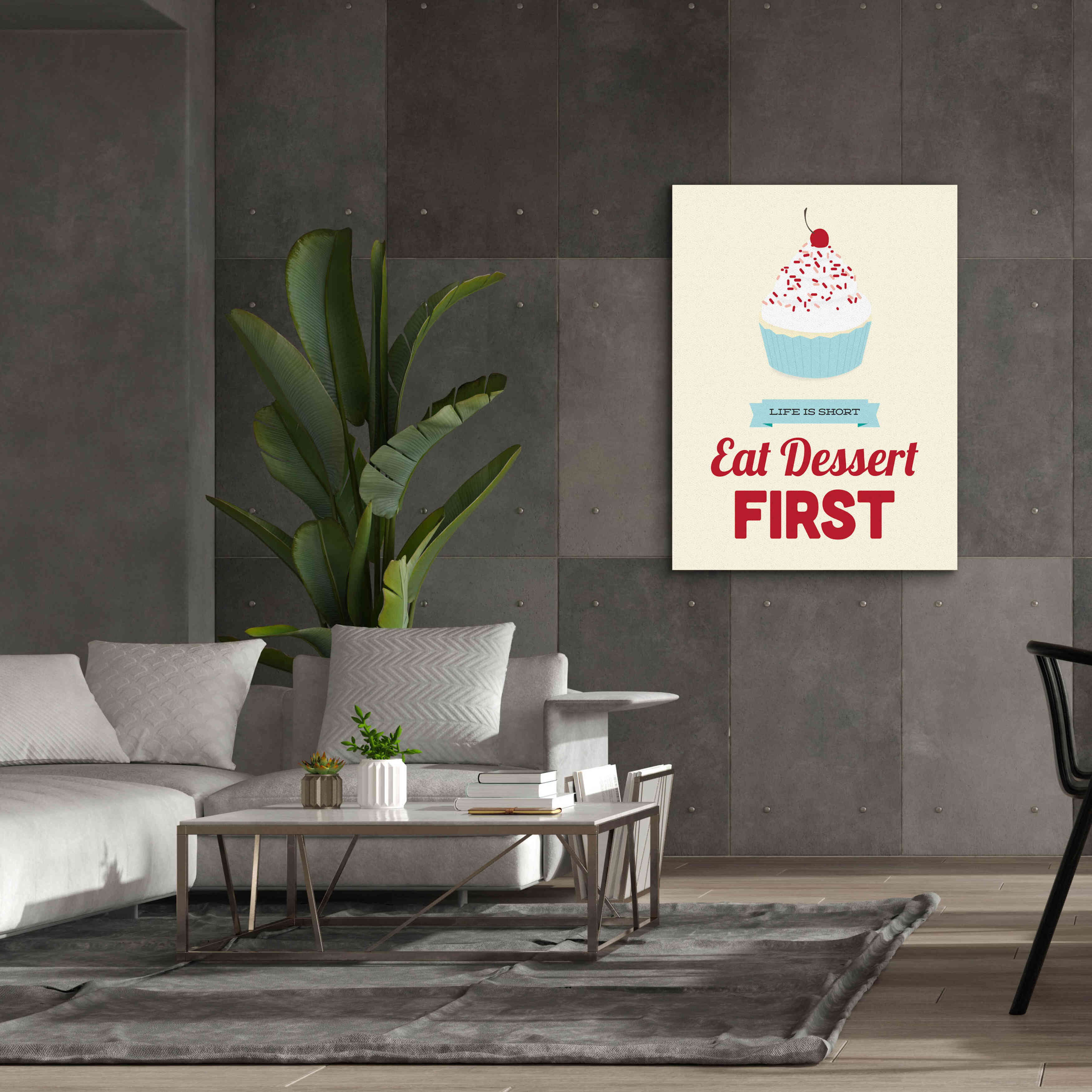 'Eat Dessert First' by Genesis Duncan, Giclee Canvas Wall Art,40x54
