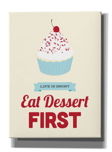 'Eat Dessert First' by Genesis Duncan, Giclee Canvas Wall Art