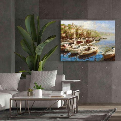 Image of 'Harbor Bay' by Furtesen, Giclee Canvas Wall Art,54x40