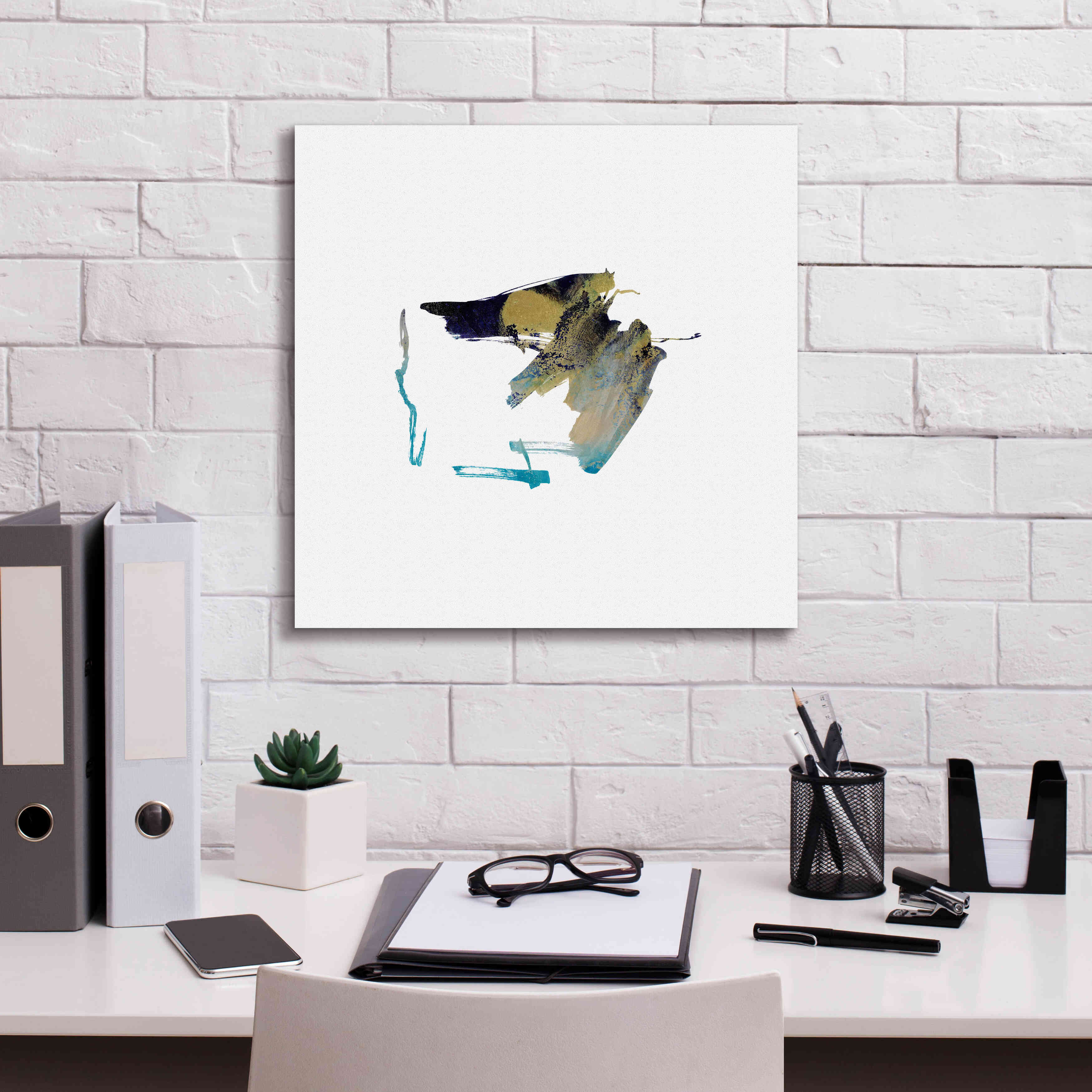 'Eastern Visions 12' by Jaclyn Frances, Giclee Canvas Wall Art,18x18