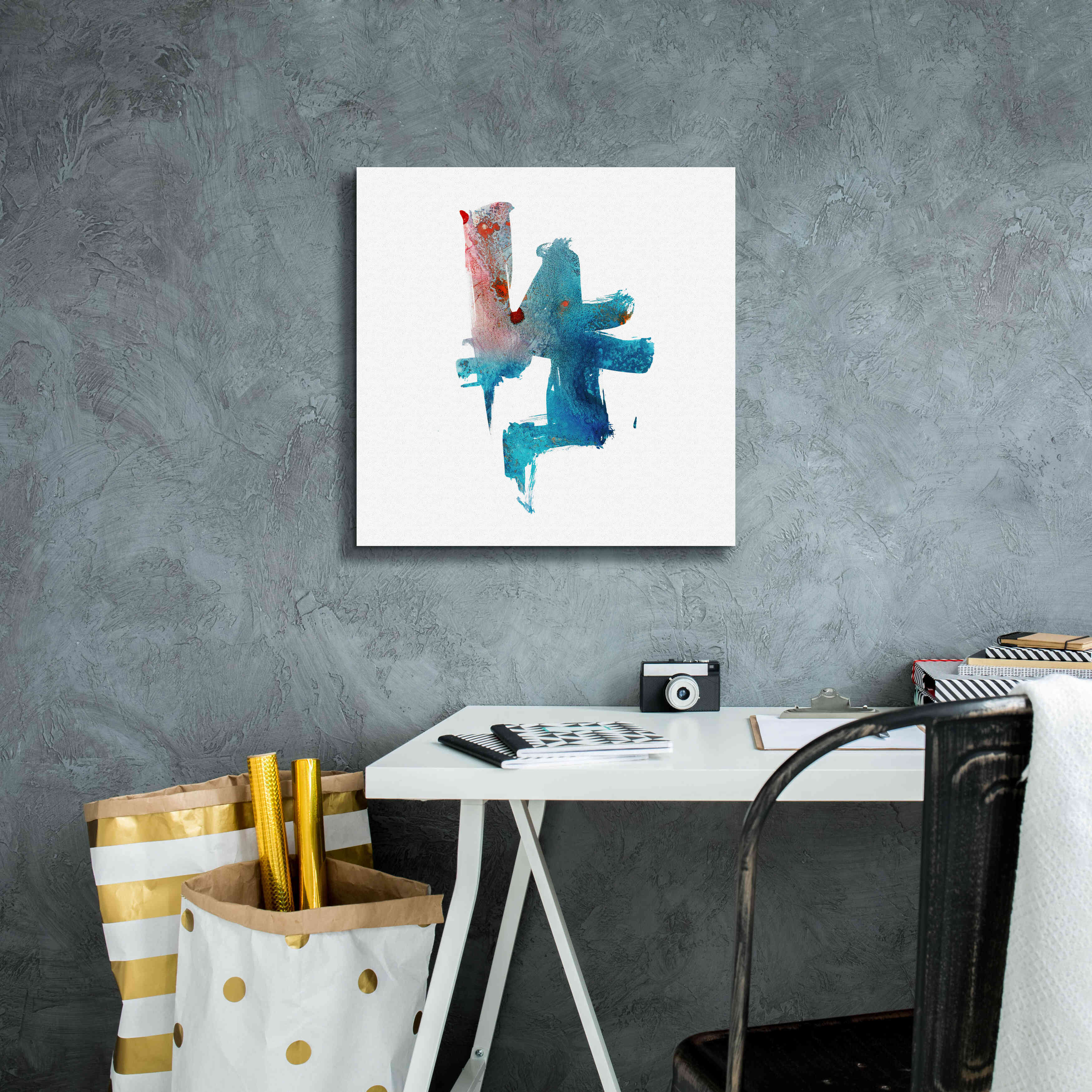 'Eastern Visions 2' by Jaclyn Frances, Giclee Canvas Wall Art,18x18