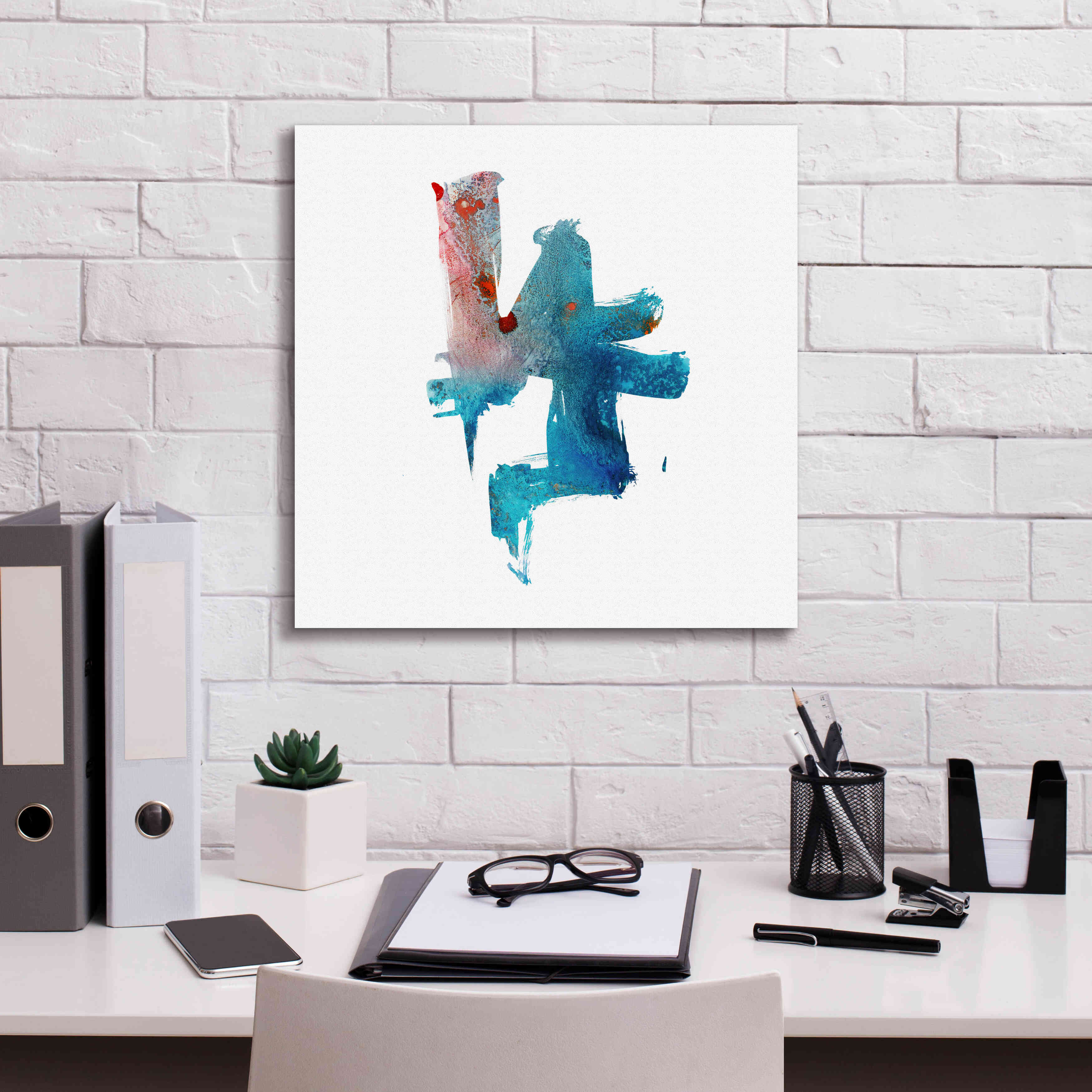 'Eastern Visions 2' by Jaclyn Frances, Giclee Canvas Wall Art,18x18