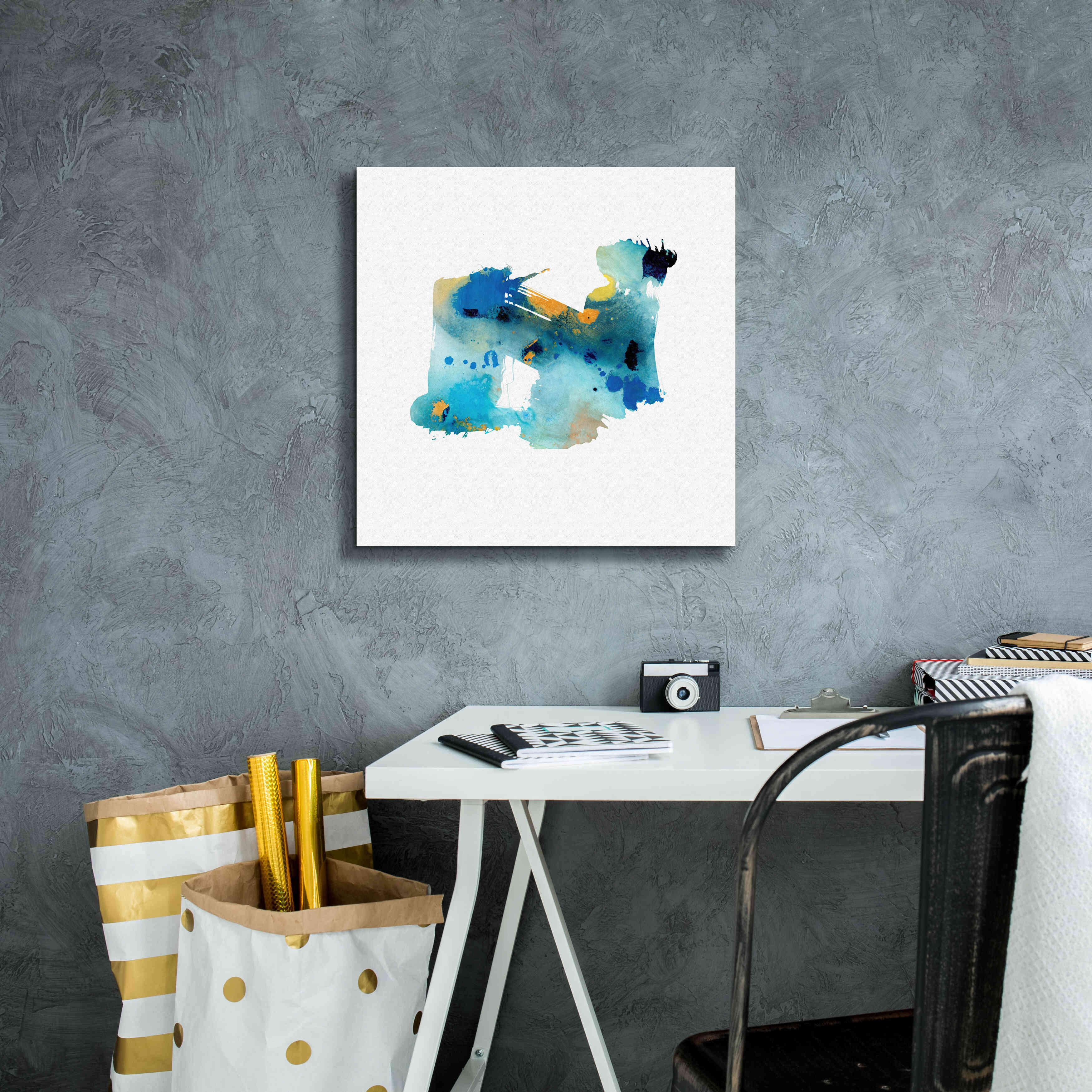 'Eastern Visions 5' by Jaclyn Frances, Giclee Canvas Wall Art,18x18