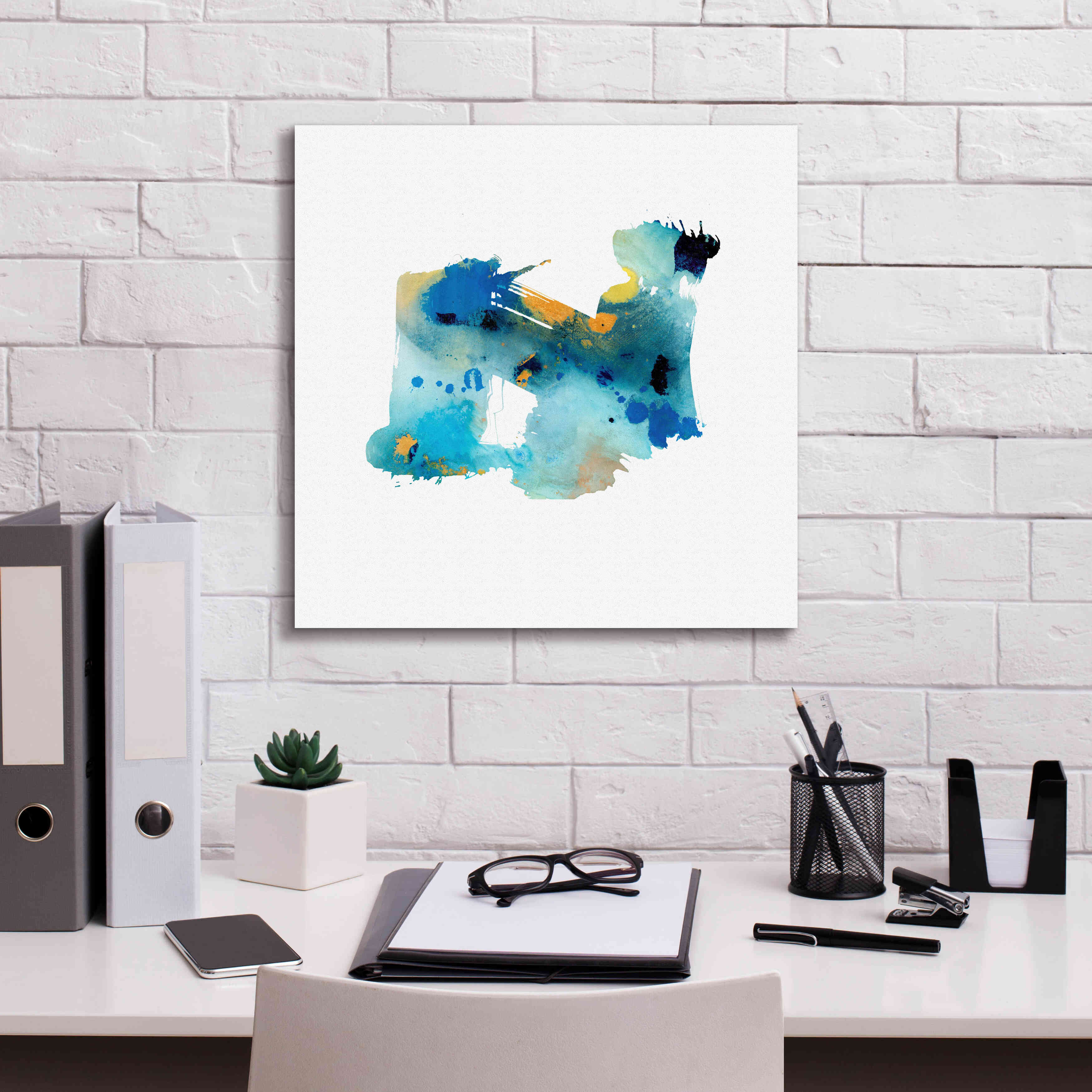 'Eastern Visions 5' by Jaclyn Frances, Giclee Canvas Wall Art,18x18