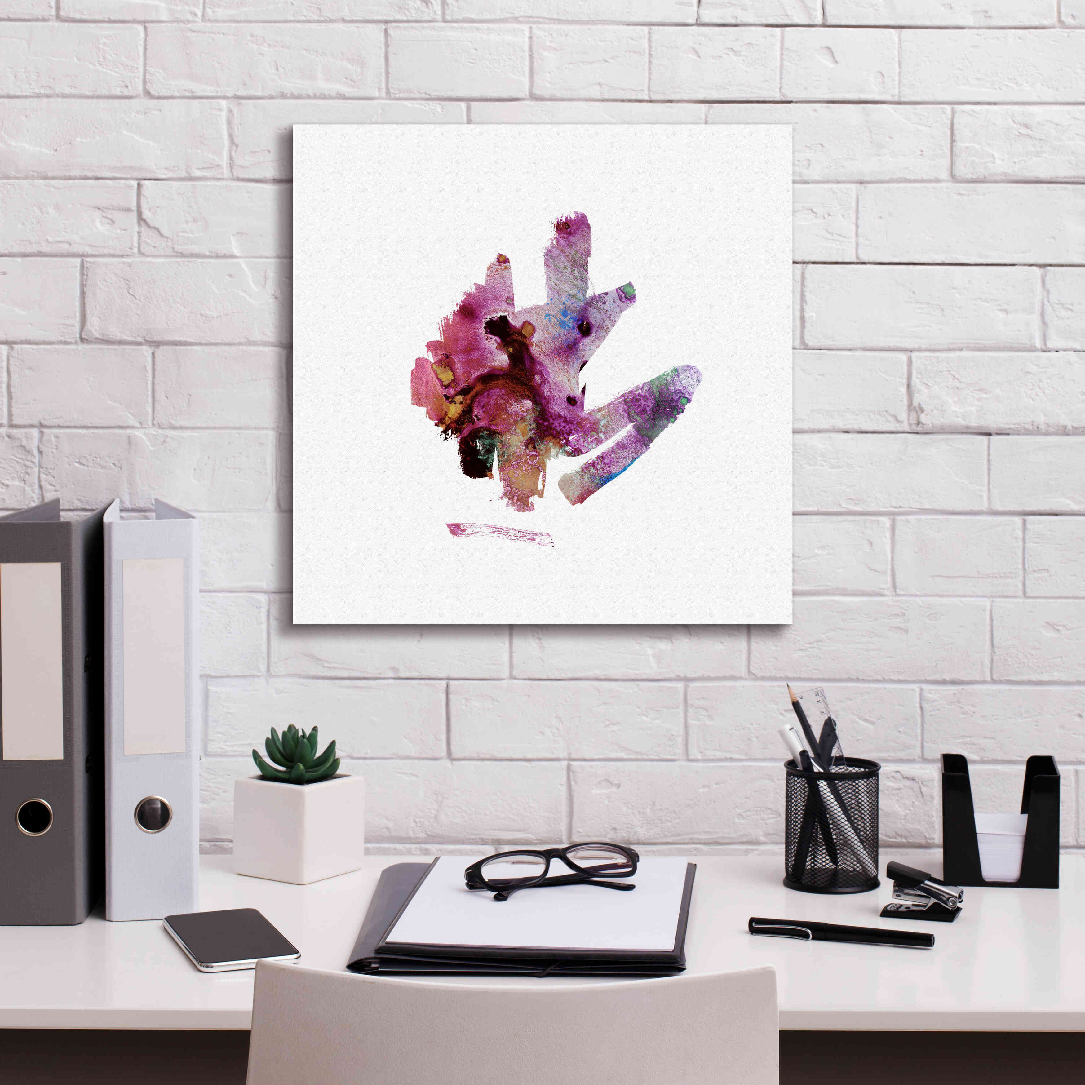 'Eastern Visions 7' by Jaclyn Frances, Giclee Canvas Wall Art,18x18