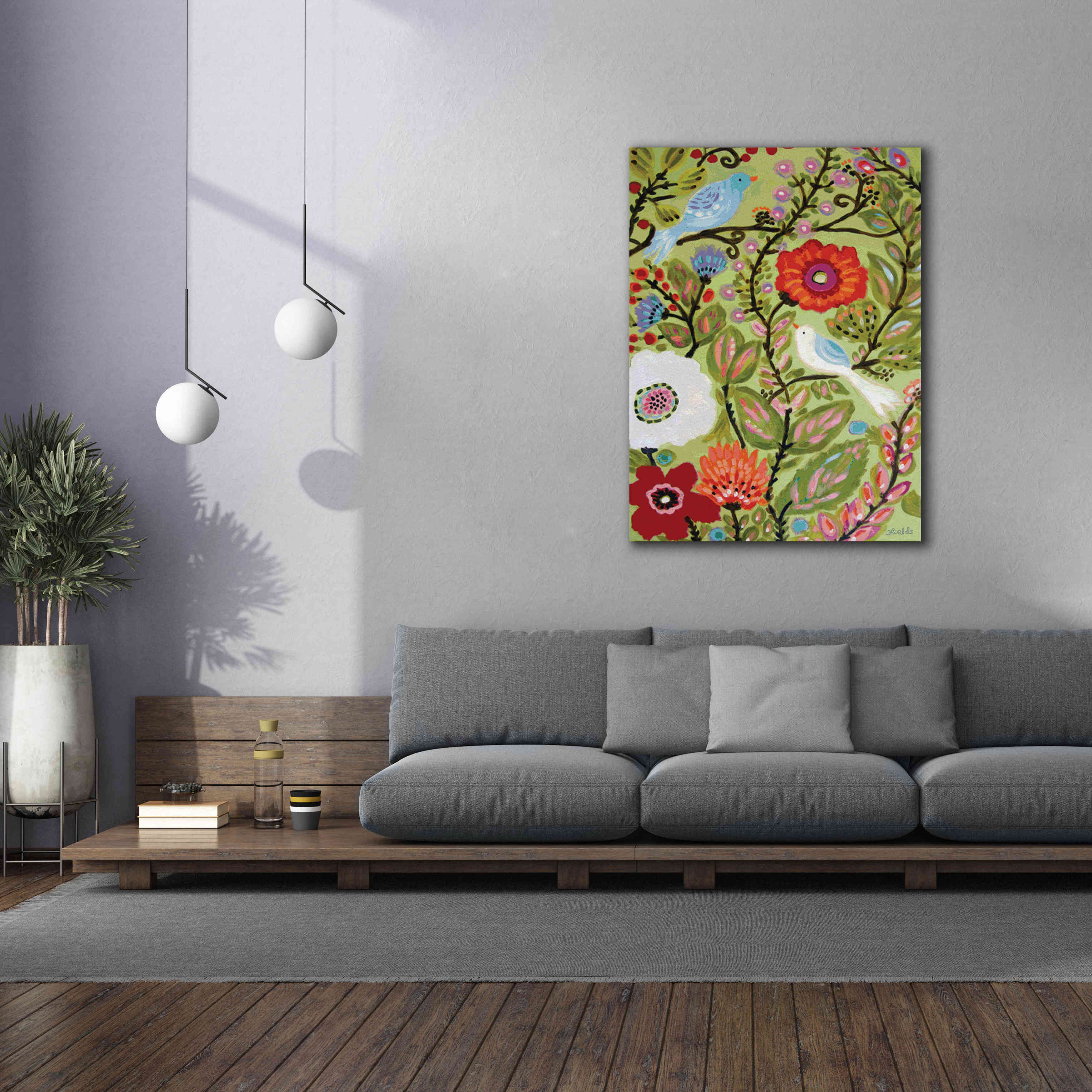 'Peace Garden' by Karen Fields, Giclee Canvas Wall Art,40x54