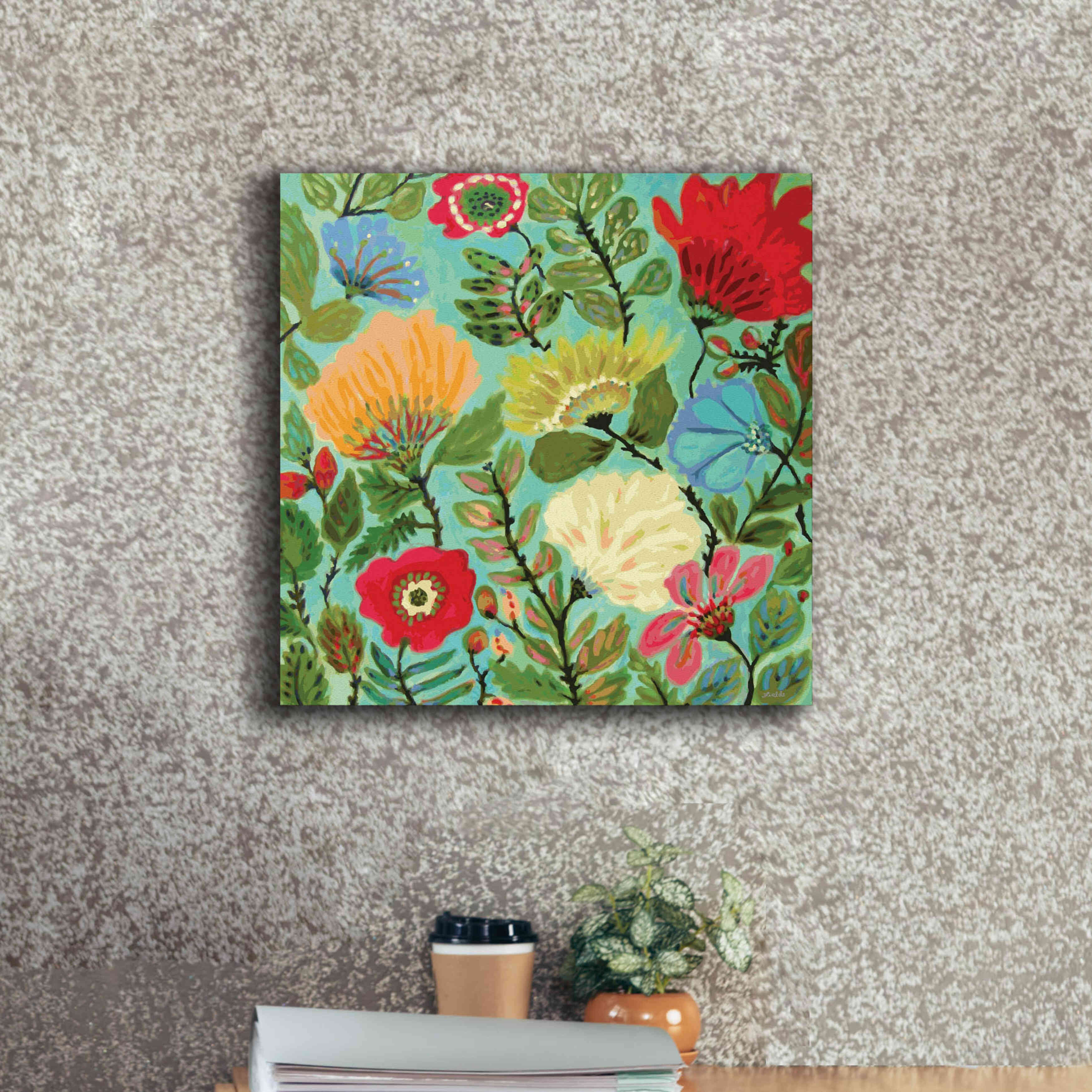 'Freedom Garden' by Karen Fields, Giclee Canvas Wall Art,18x18