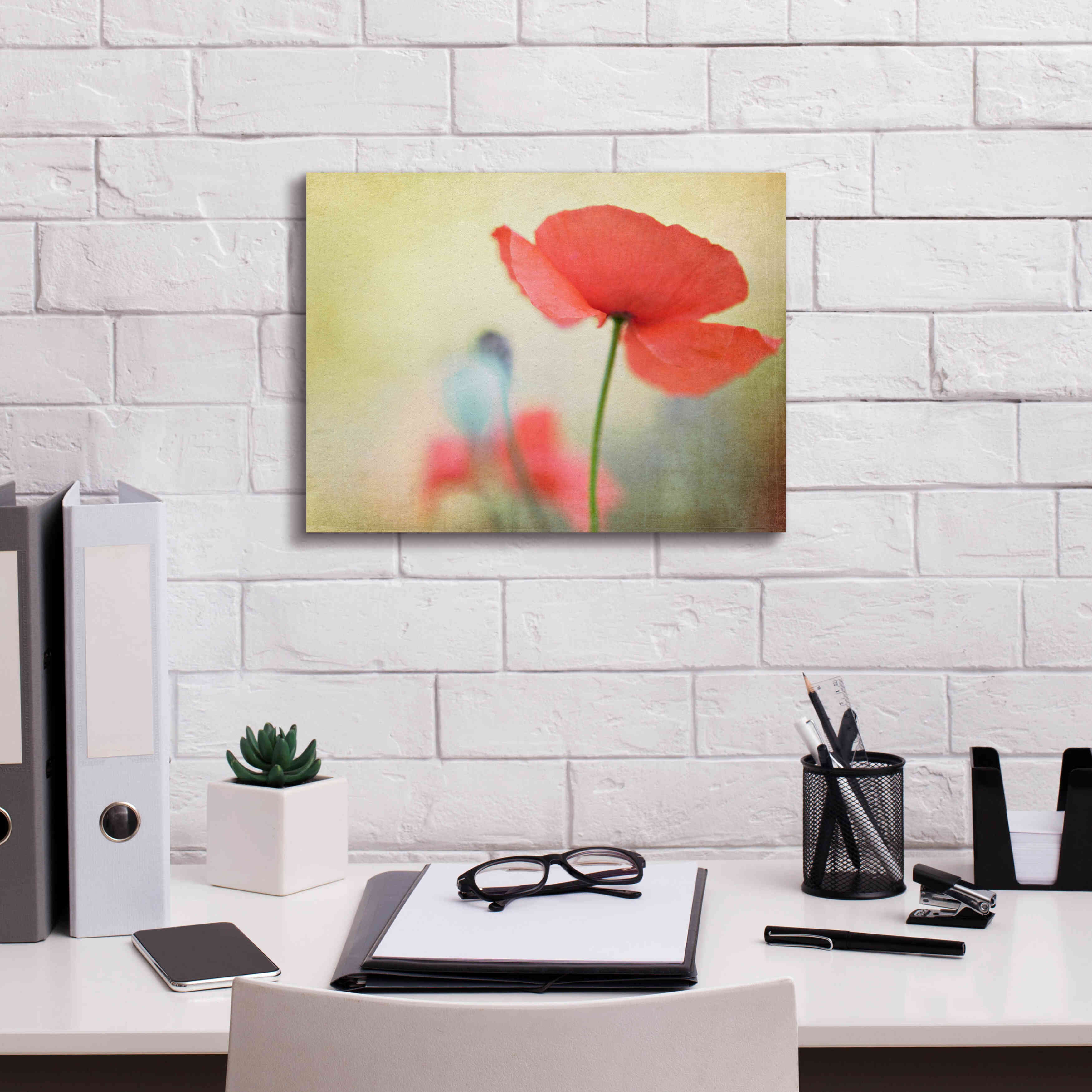 'Poppy' by Kim Fearheiley, Giclee Canvas Wall Art,16x12