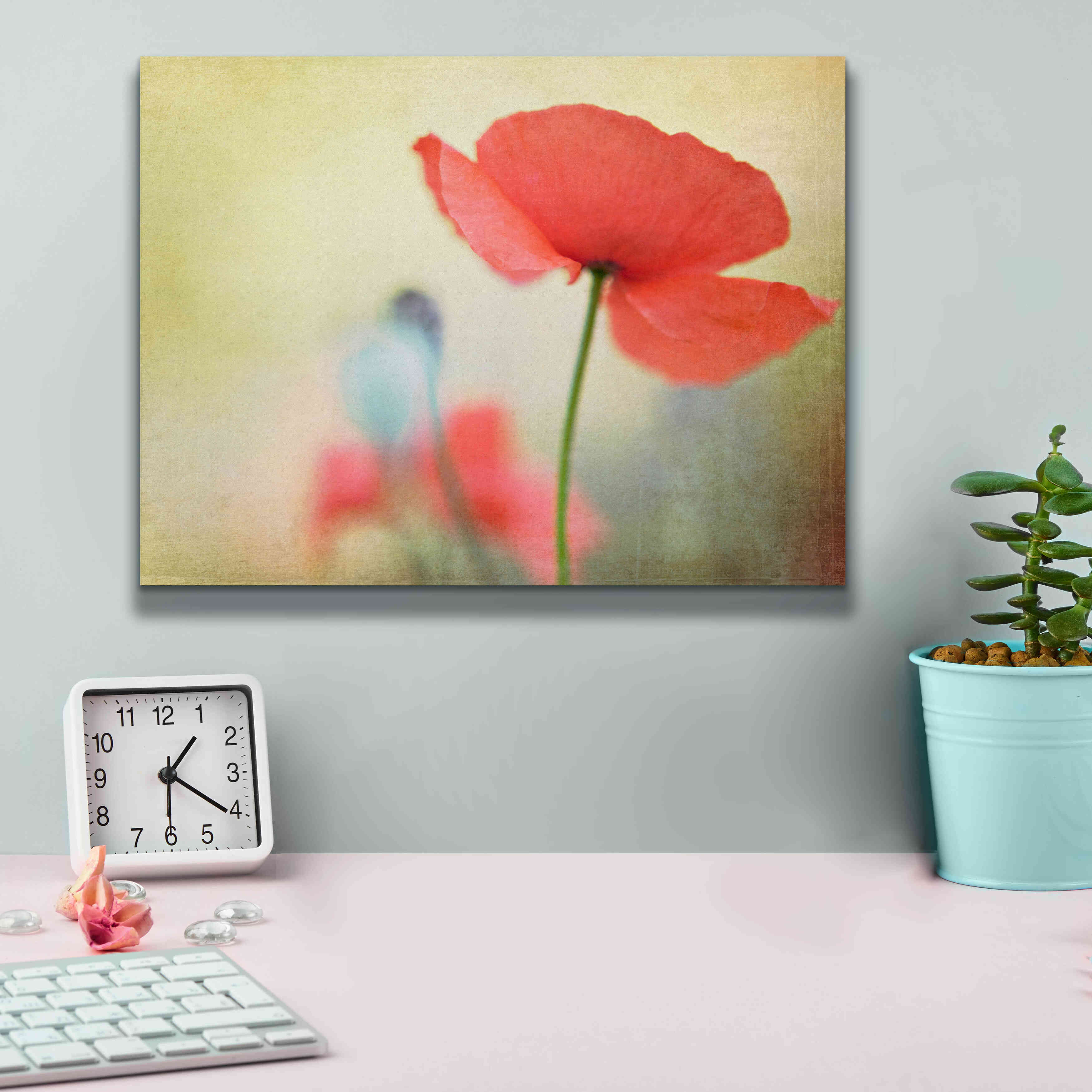 'Poppy' by Kim Fearheiley, Giclee Canvas Wall Art,16x12