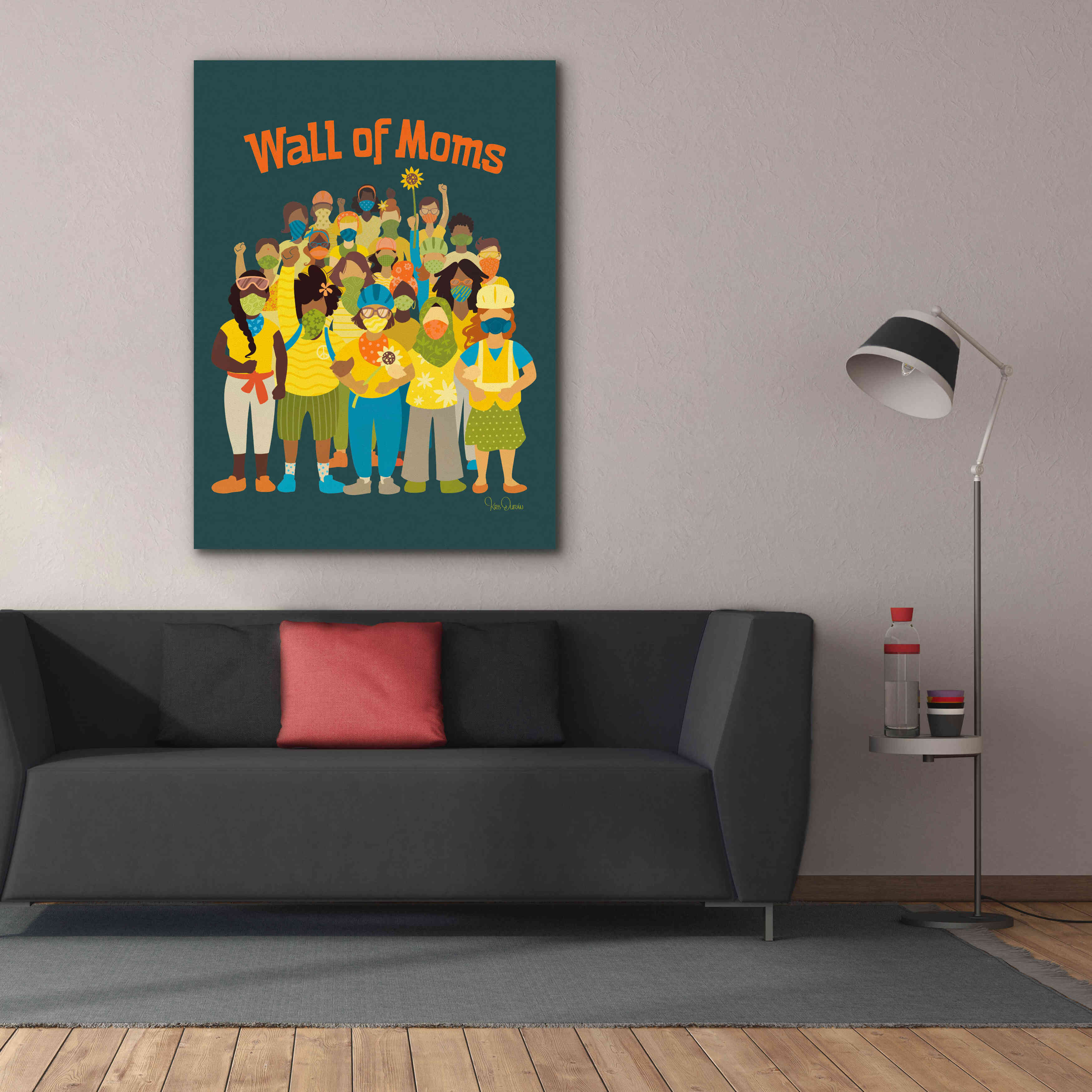 'Wall of Moms' by Kris Duran, Giclee Canvas Wall Art,40x54