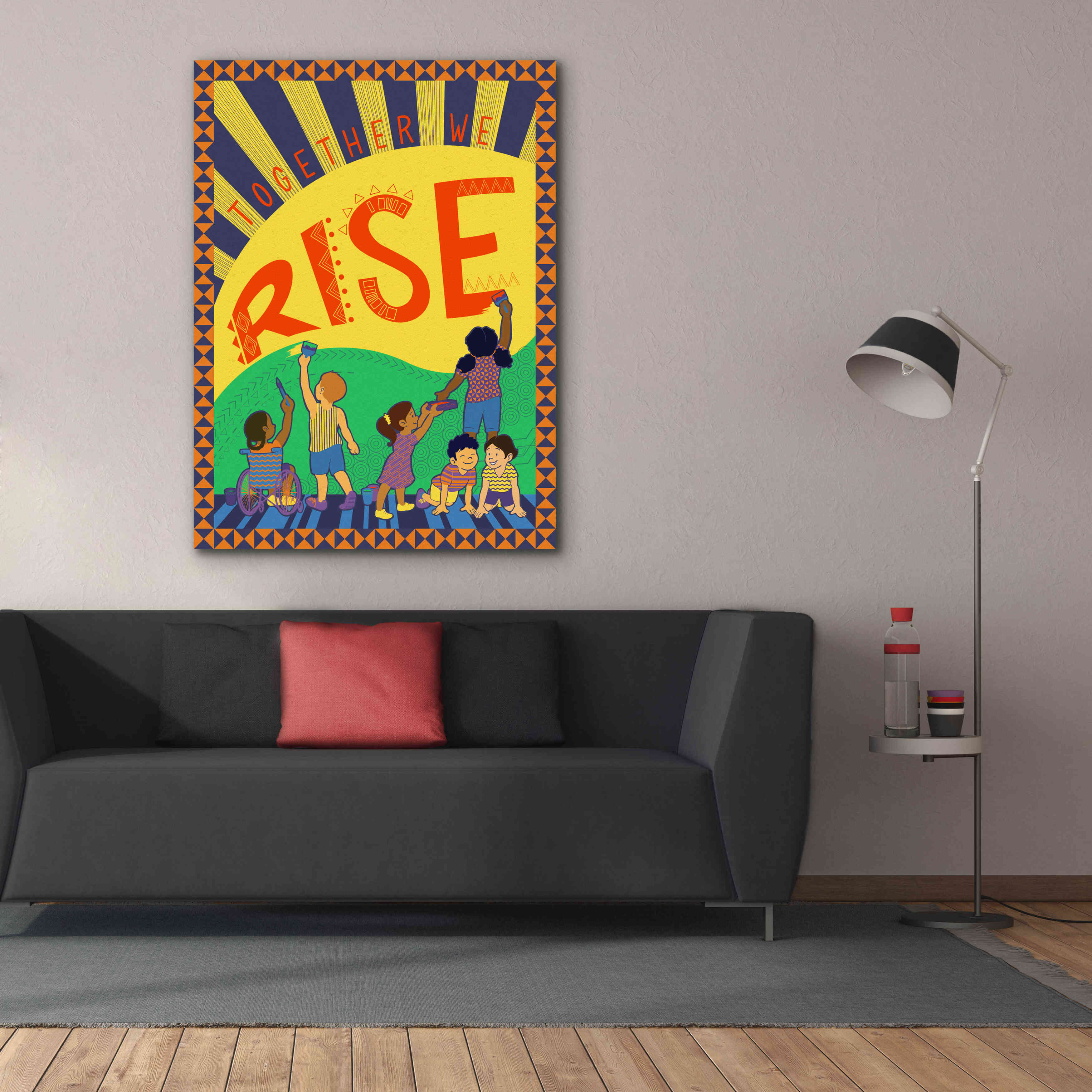 'Together We Rise' by Kris Duran, Giclee Canvas Wall Art,40x54