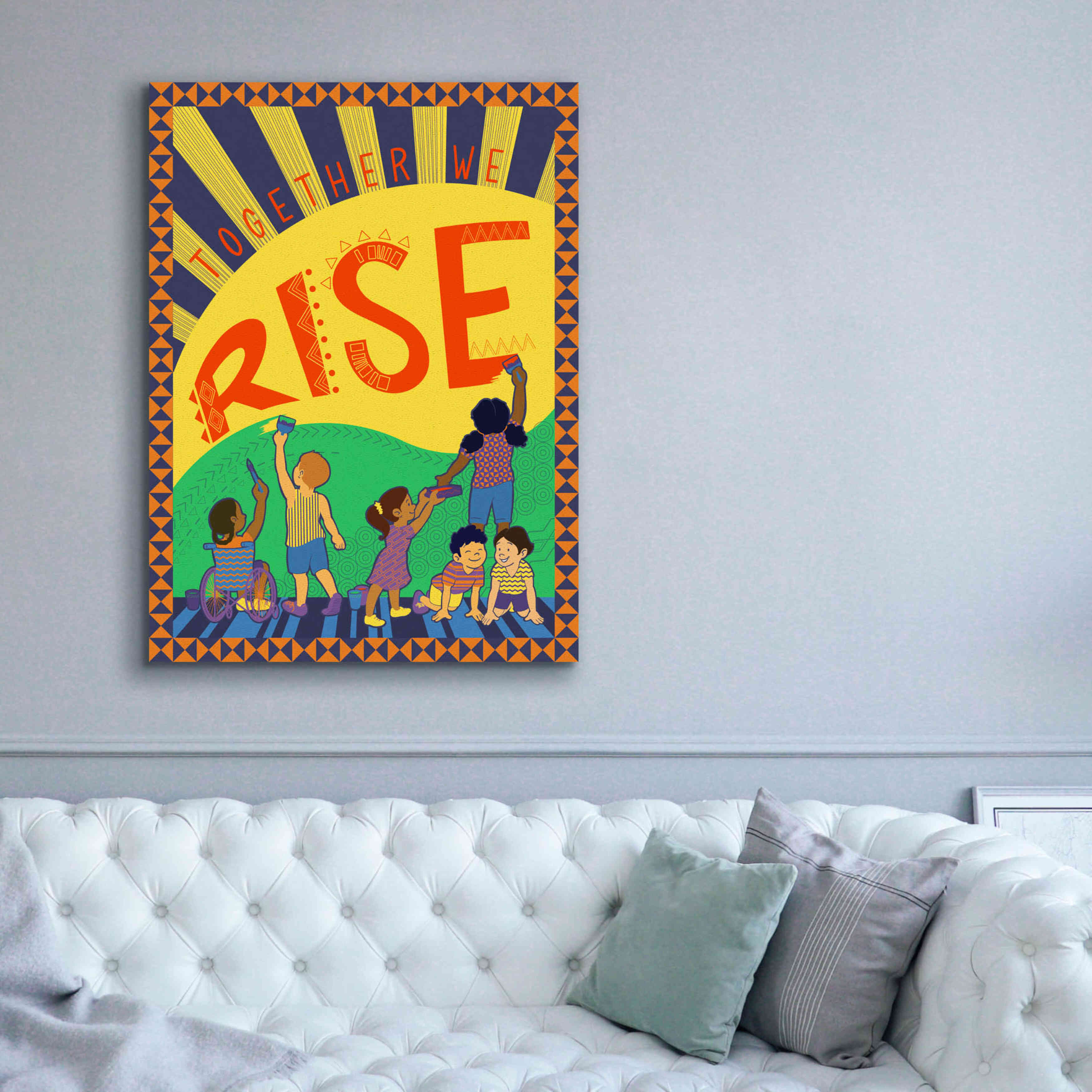 'Together We Rise' by Kris Duran, Giclee Canvas Wall Art,40x54