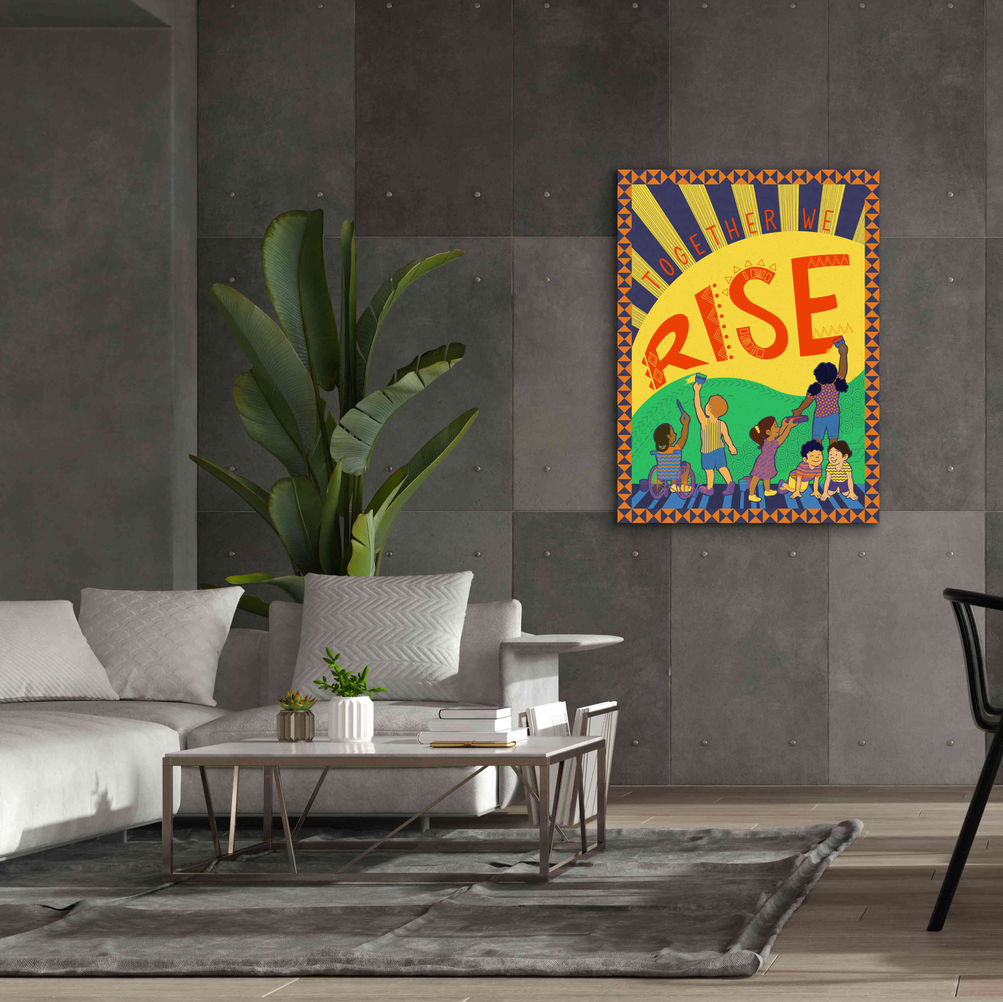 'Together We Rise' by Kris Duran, Giclee Canvas Wall Art,40x54