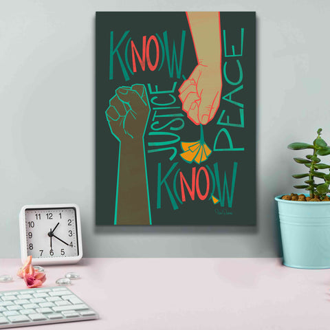 Image of 'Know Justice' by Kris Duran, Giclee Canvas Wall Art,12x16