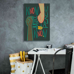 'Know Justice' by Kris Duran, Giclee Canvas Wall Art,18x26