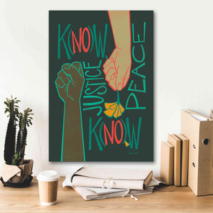 'Know Justice' by Kris Duran, Giclee Canvas Wall Art,18x26