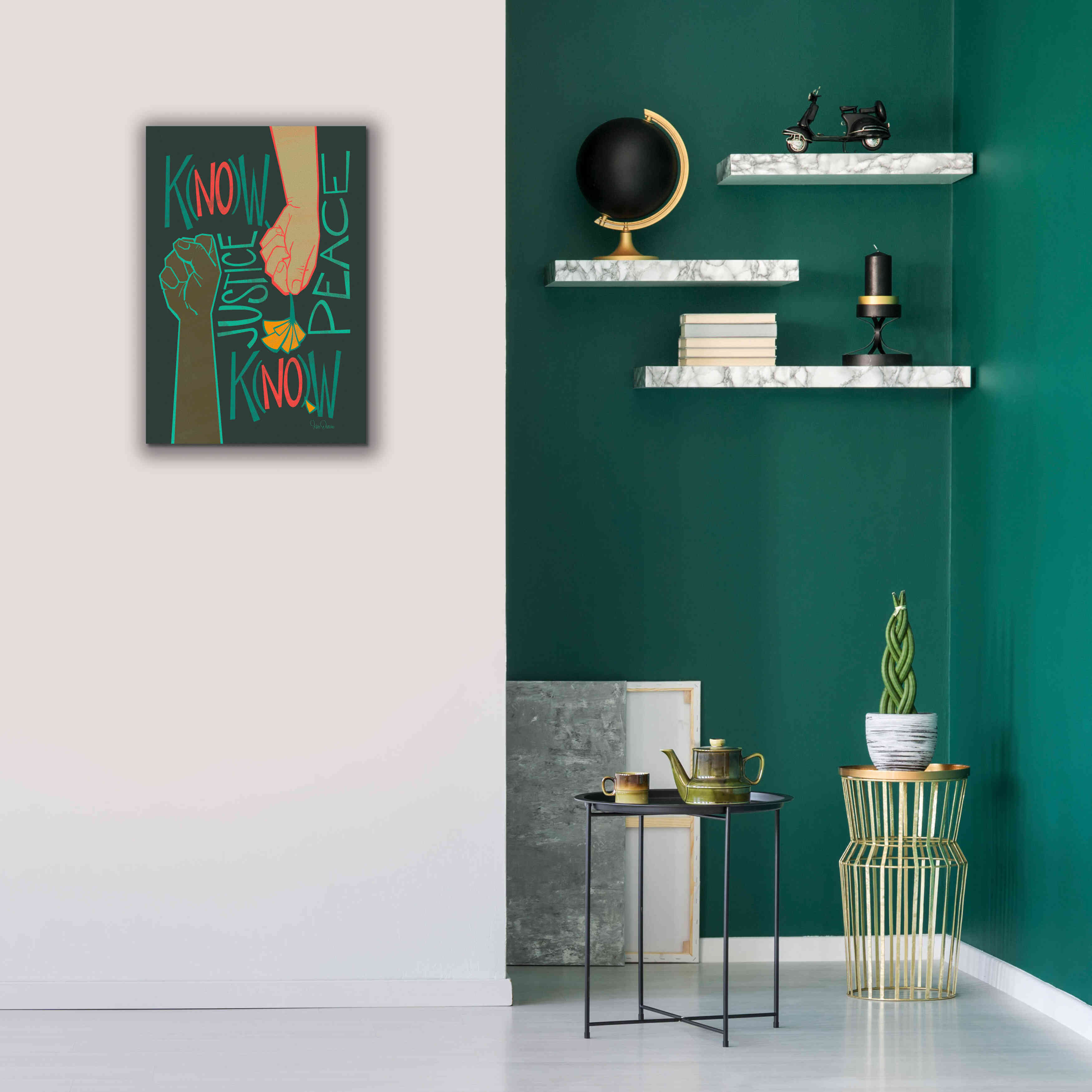 'Know Justice' by Kris Duran, Giclee Canvas Wall Art,18x26