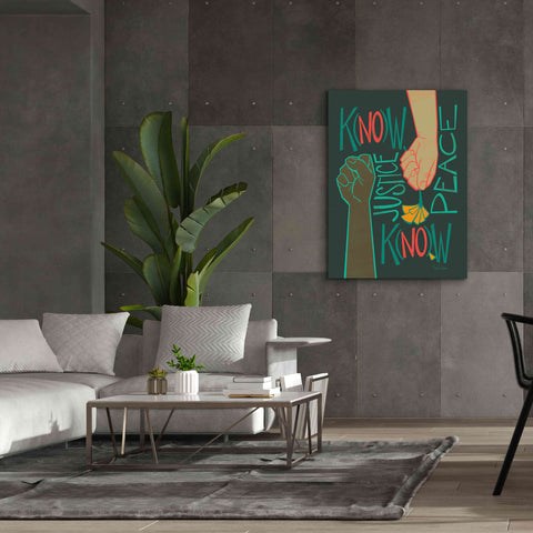 Image of 'Know Justice' by Kris Duran, Giclee Canvas Wall Art,40x54