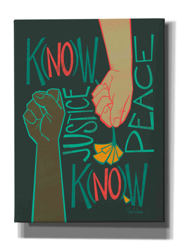 Image of 'Know Justice' by Kris Duran, Giclee Canvas Wall Art