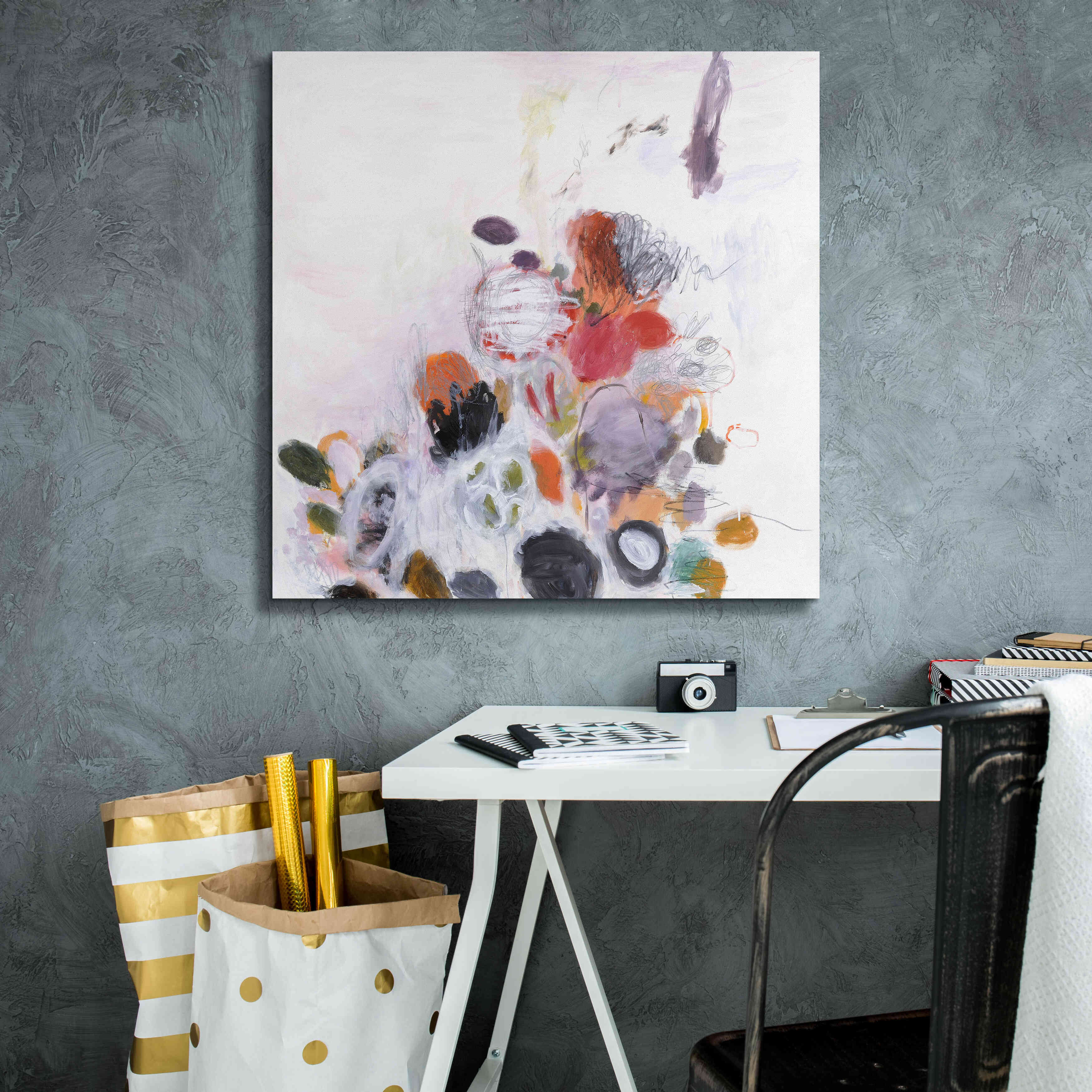 'Haru-no Jin 1' by Kyoko Fischer, Giclee Canvas Wall Art,26x26