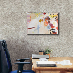 'Catching Bubbles' by Kyoko Fischer, Giclee Canvas Wall Art,26x18