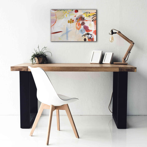 Image of 'Catching Bubbles' by Kyoko Fischer, Giclee Canvas Wall Art,26x18