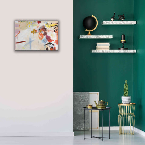 Image of 'Catching Bubbles' by Kyoko Fischer, Giclee Canvas Wall Art,26x18