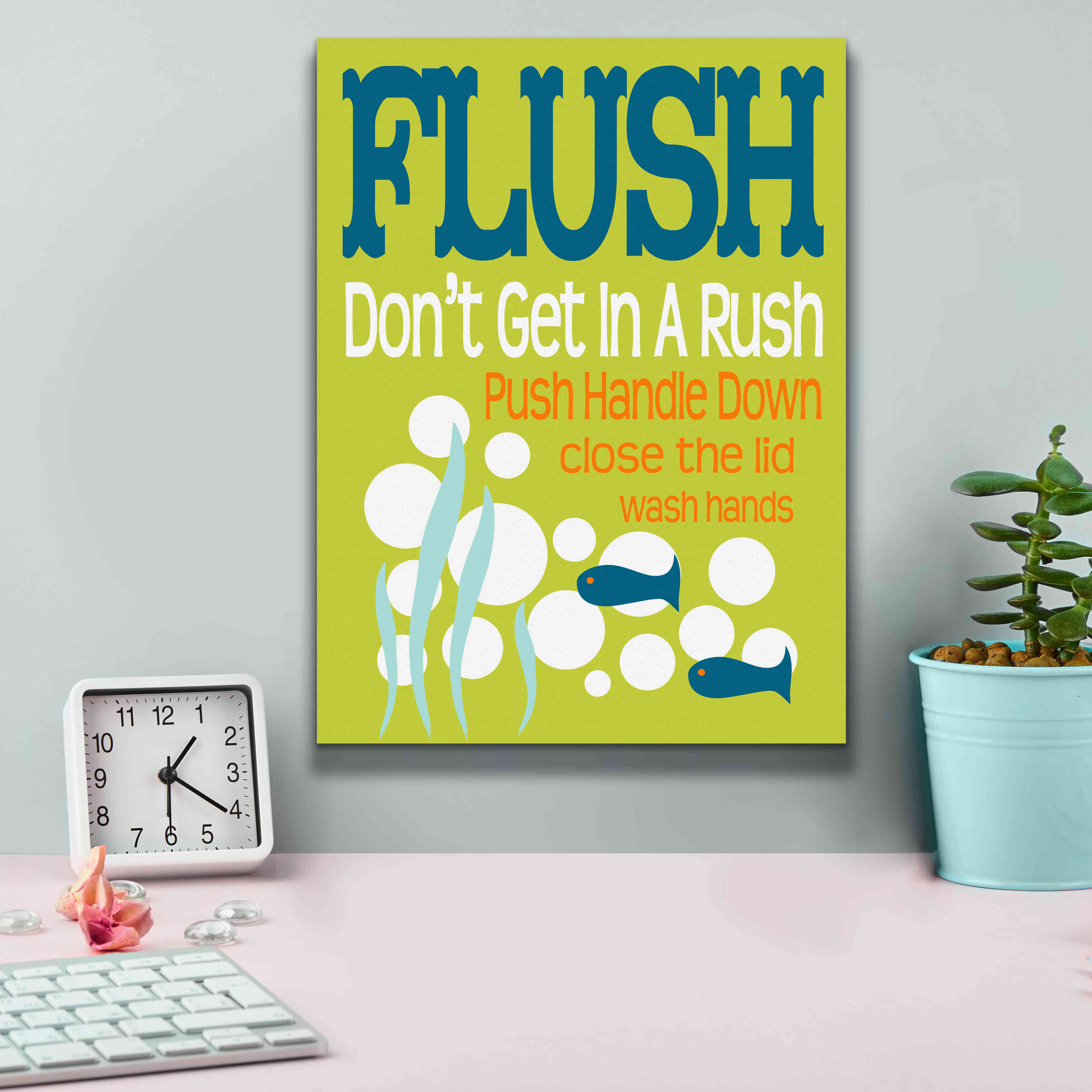 'Ocean Bubble Friends 2' by Leslie Fuqua, Giclee Canvas Wall Art,12x16