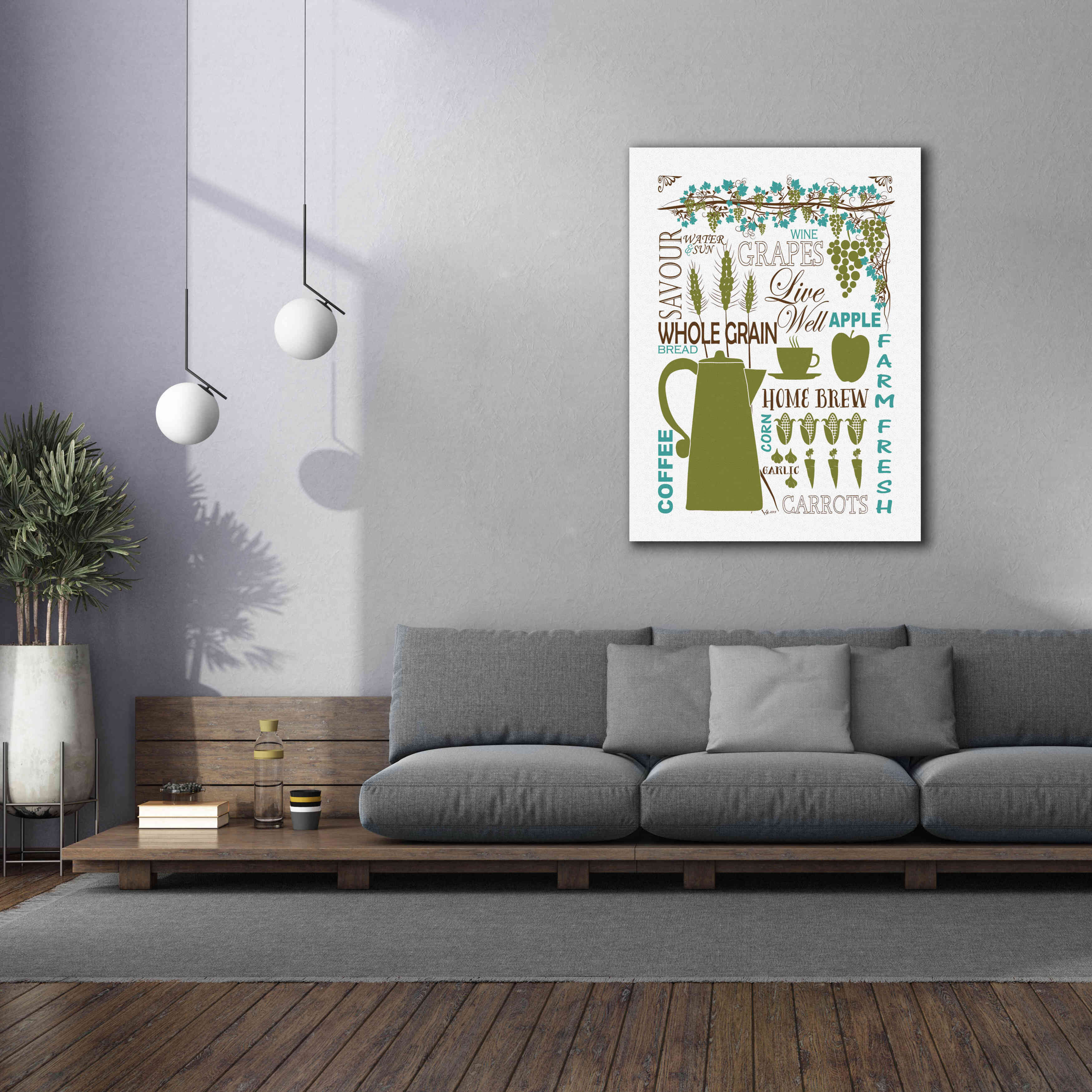'Culinary Love 2 in Color' by Leslie Fuqua, Giclee Canvas Wall Art,40x54