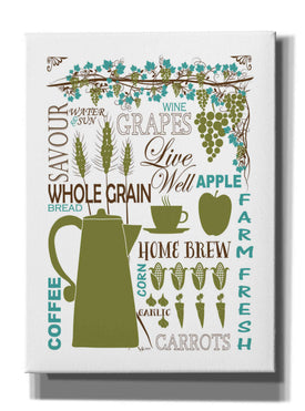 'Culinary Love 2 in Color' by Leslie Fuqua, Giclee Canvas Wall Art
