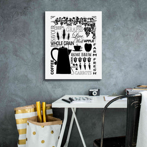 'Culinary Love 2 in B&W' by Leslie Fuqua, Giclee Canvas Wall Art,20x24