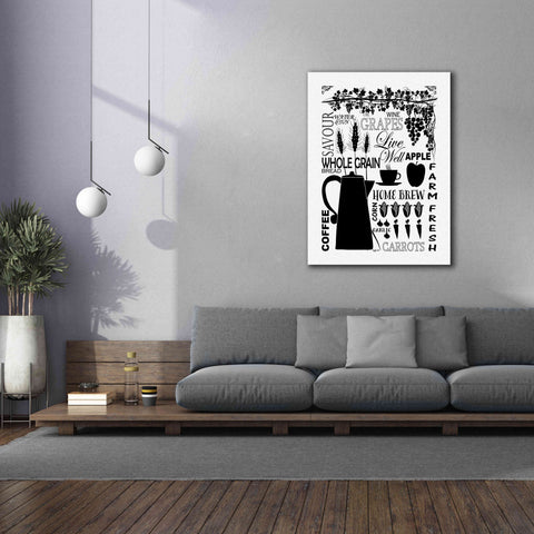 Image of 'Culinary Love 2 in B&W' by Leslie Fuqua, Giclee Canvas Wall Art,40x54