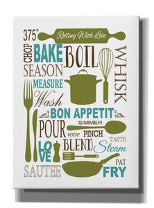 'Culinary Love 1 in Color' by Leslie Fuqua, Giclee Canvas Wall Art