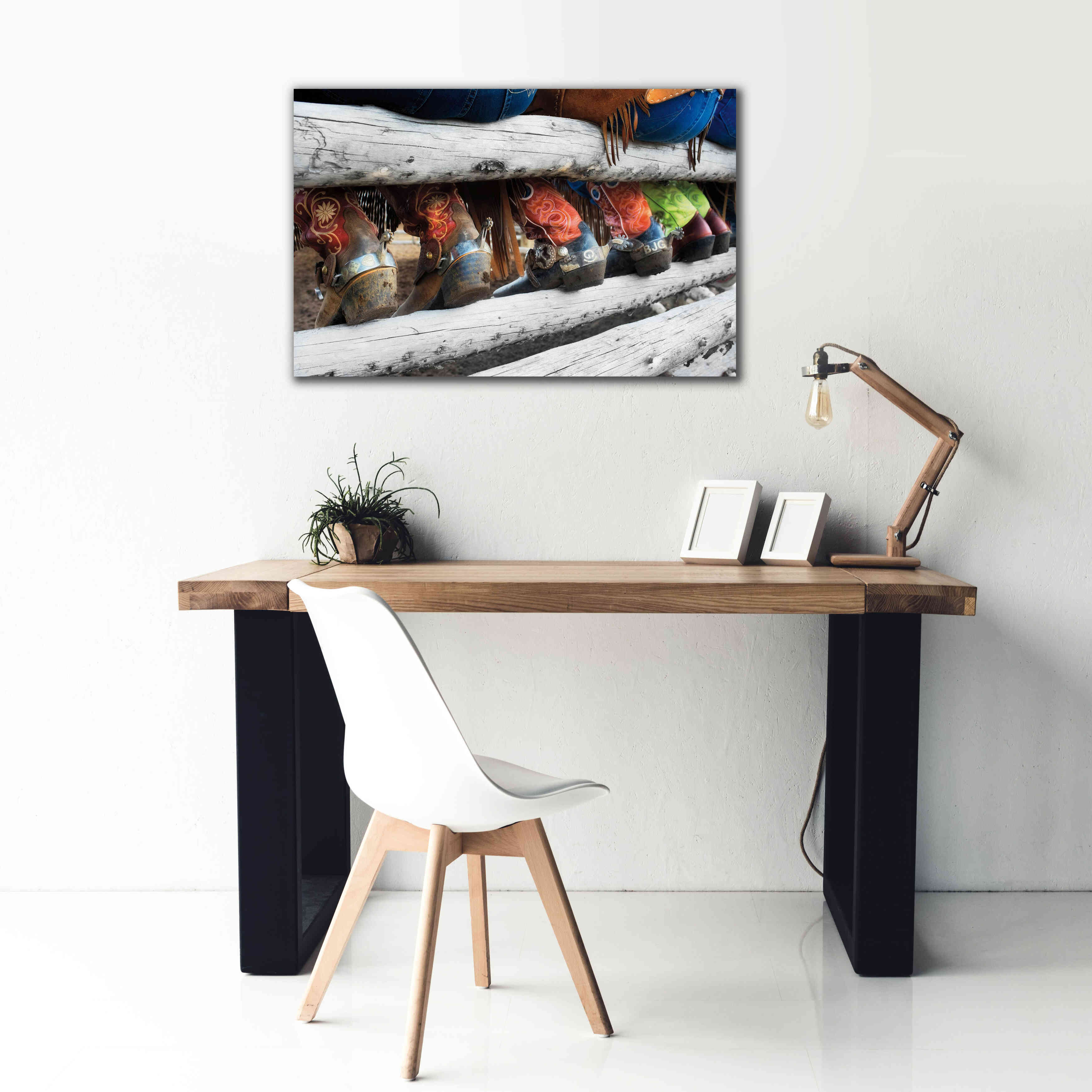 'Boots & Spurs' by Lisa Dearing, Giclee Canvas Wall Art,40x26