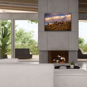 'Chasing Thunder' by Lisa Dearing, Giclee Canvas Wall Art,40x26