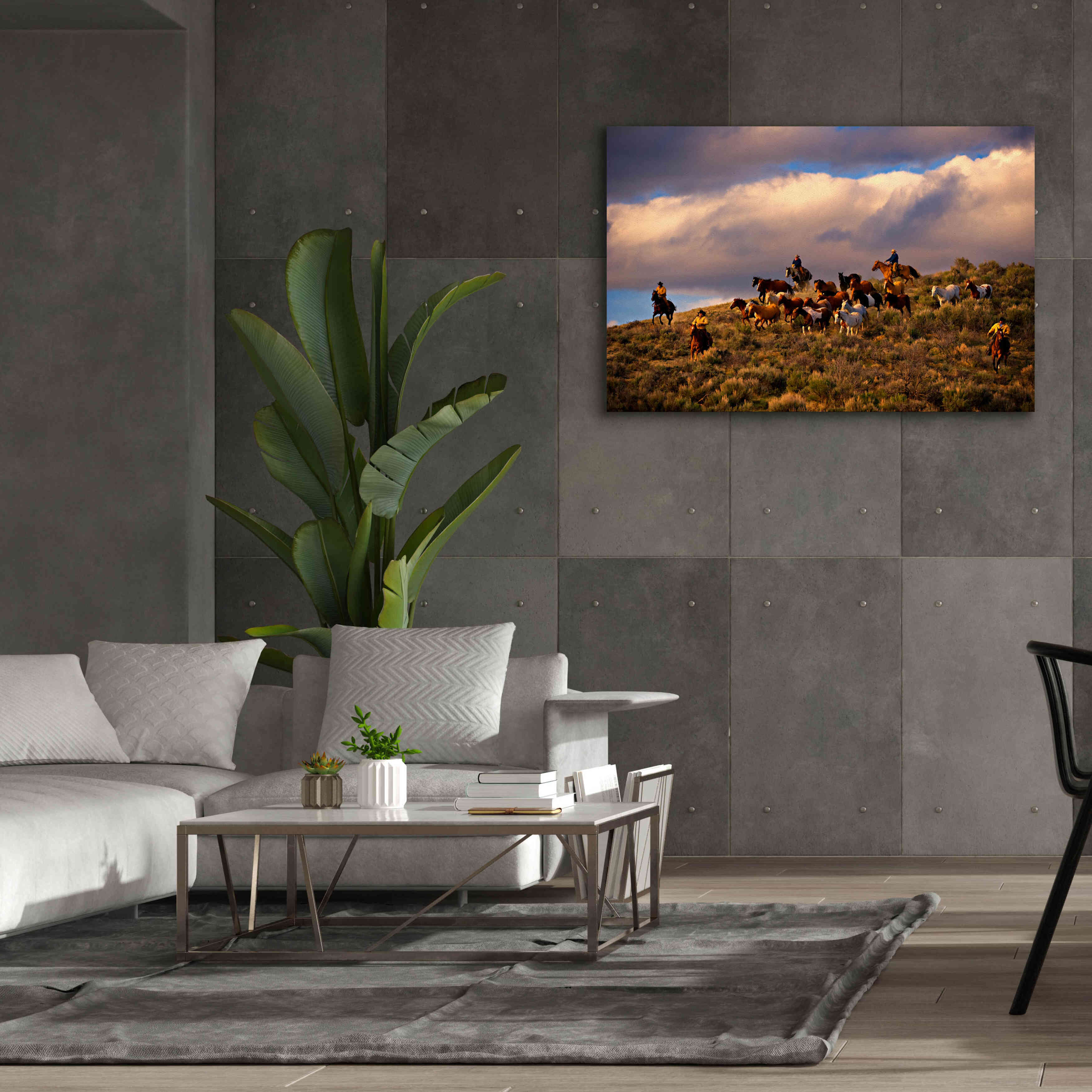 'Chasing Thunder' by Lisa Dearing, Giclee Canvas Wall Art,60x40